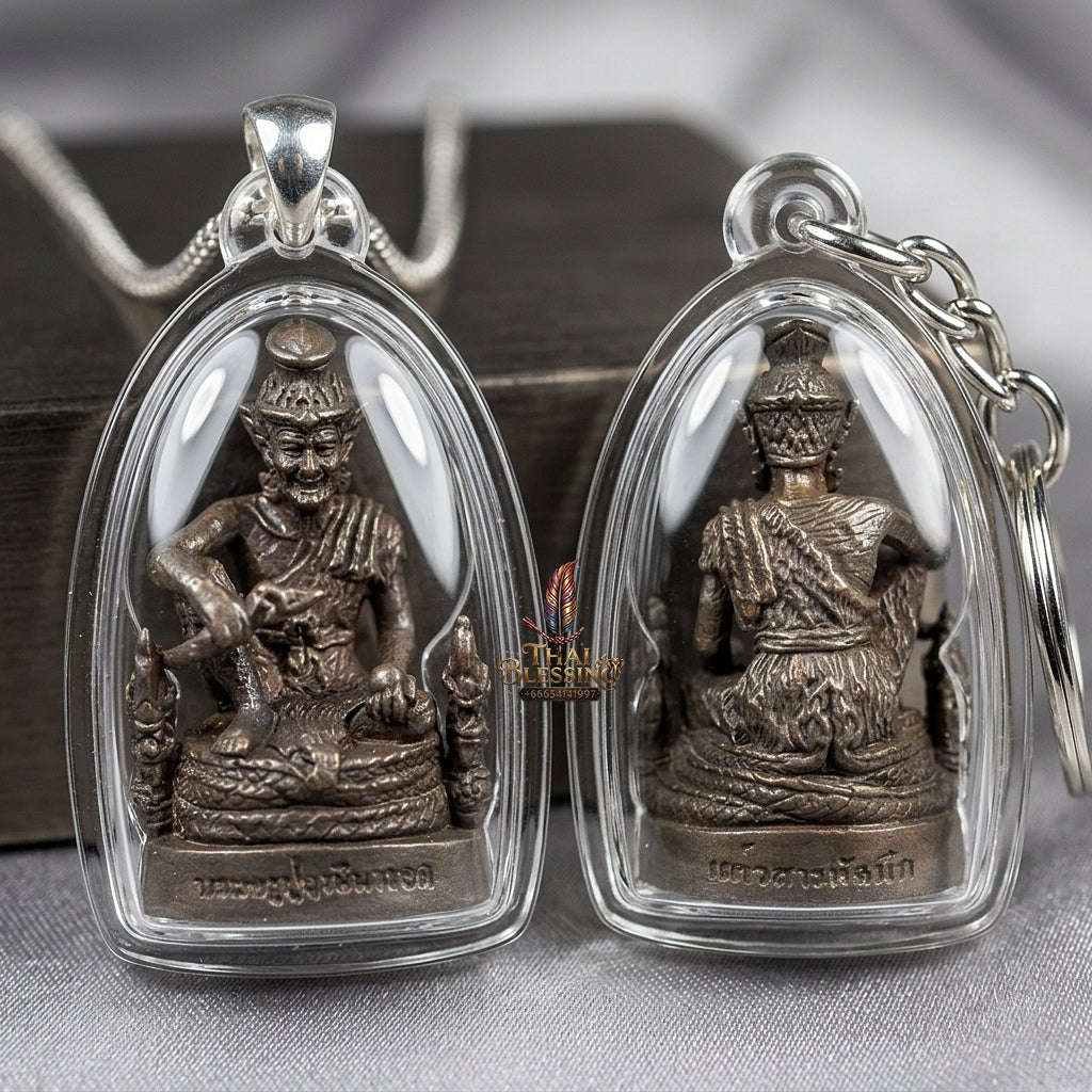 💥 THE MONUMENTAL ISAN MASTERPIECE OF SUPREME RISHI SOVEREIGNTY & SACRED NAWALOHA METALLURGY: THE LUANG PU KHAMBU WAT KUD CHUMPHU BOROMAKHRU PHOO RUE-SI NAROD (NAWALOHA EDITION, BE 2554)! Thai Blessing Co By RURUECHA