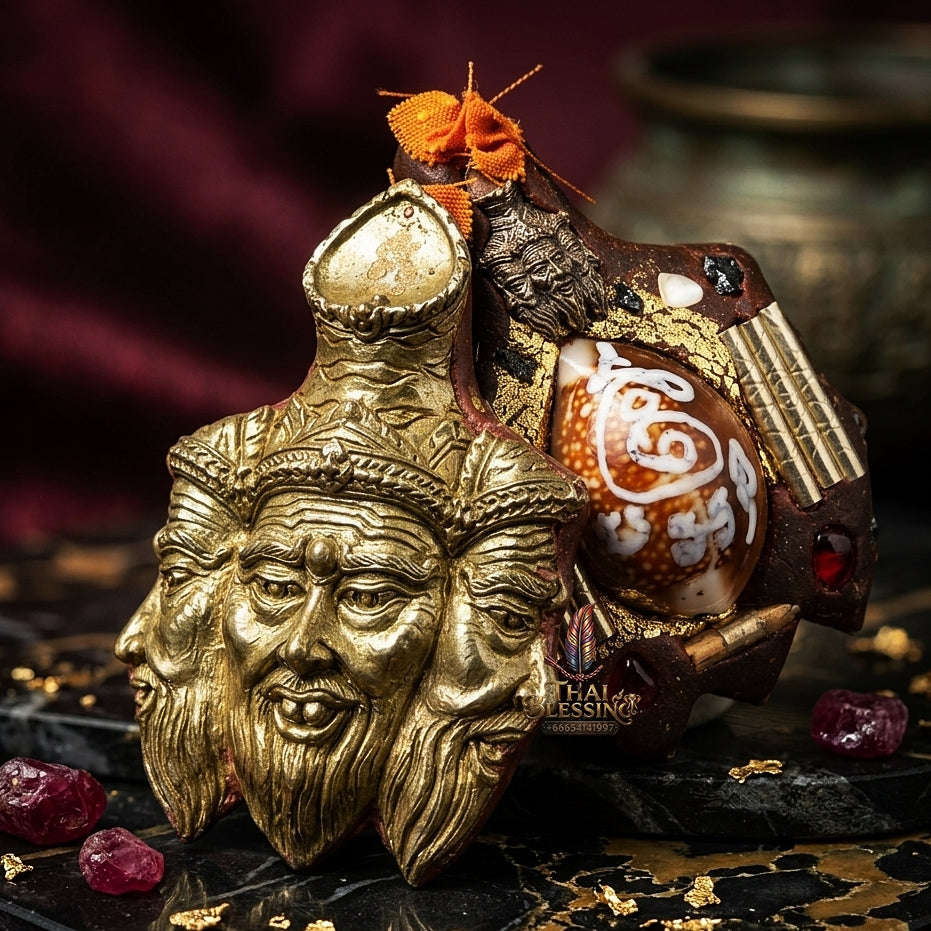 🔥 THE MONUMENTAL KANCHANABURI FOREST MASTERPIECE OF SUPREME BRAHMA-SAGE WISDOM, ALCHEMICAL CHANUAW METALLURGY & FORTUNE-ELEVATING SOVEREIGNTY: HNAEN KRU POO RUE SI PHROMMA MET Thai Blessing Co By RURUECHA