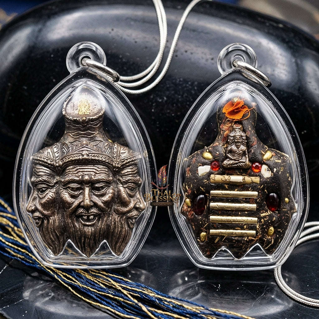 🔥 THE MONUMENTAL KANCHANABURI FOREST MASTERPIECE OF SUPREME BRAHMA-SAGE WISDOM, ALCHEMICAL SAMRITH BRONZE & FORTUNE-ELEVATING SOVEREIGNTY: HNAEN KRU POO RUE SI PHROMMA MET Thai Blessing Co By RURUECHA