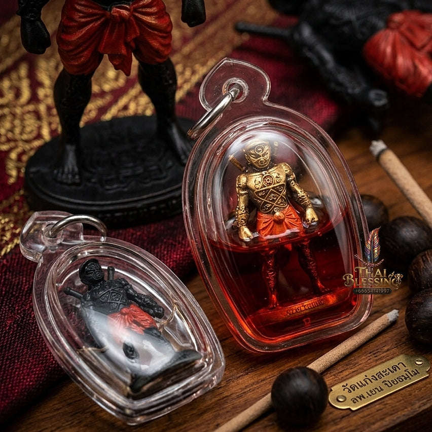 💥 THE MONUMENTAL KANCHANABURI MASTERPIECE OF GUARDIAN GOLEM SORCERY & SATIN-CHANUAN METALLURGY: THE LUANG PU YEN WAT KAENG SADAO HUN PAYONT KONG RITH (SATIN ALLOY MATRIX IMMERSED IN RED-CHICKEN HERBAL OIL, BE 2569 / 2026)! Thai Blessing Co By