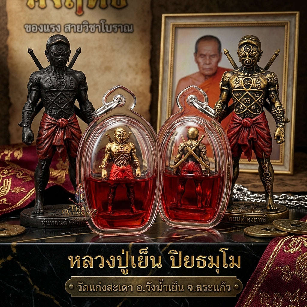 💥 THE MONUMENTAL KANCHANABURI MASTERPIECE OF GUARDIAN GOLEM SORCERY & SATIN-CHANUAN METALLURGY: THE LUANG PU YEN WAT KAENG SADAO HUN PAYONT KONG RITH (SATIN ALLOY MATRIX IMMERSED IN RED-CHICKEN HERBAL OIL, BE 2569 / 2026)! Thai Blessing Co By