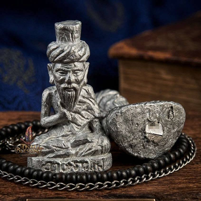 💥 THE MONUMENTAL KHAO AROK MASTERPIECE OF TA-FAI SOVEREIGN AUTHORITY & RARE FISHING-NET LEAD METALLURGY: THE AJAHN PLIAN HATTHAYANON WAT KHAO AROK BOROMAKHRU PHRA RUE-SI TA-FAI (LEAD FISHING-NET EDITION, BE 2561)! Thai Blessing Co By RURUECHA