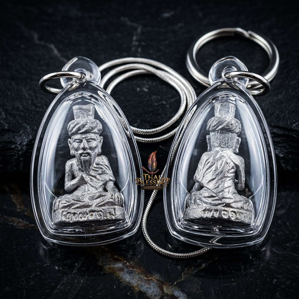 💥 THE MONUMENTAL KHAO AROK MASTERPIECE OF TA-FAI SOVEREIGN AUTHORITY & RARE FISHING-NET LEAD METALLURGY: THE AJAHN PLIAN HATTHAYANON WAT KHAO AROK BOROMAKHRU PHRA RUE-SI TA-FAI (LEAD FISHING-NET EDITION, BE 2561)! Thai Blessing Co By RURUECHA
