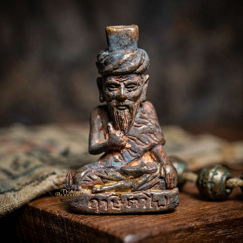 💥 THE MONUMENTAL KHAO OOR MASTERPIECE OF TA-FAI SOVEREIGN AUTHORITY & SACRED CHANUAN ALLOY METALLURGY: THE AJAHN PLIAN HATTHAYANON WAT KHAO OOR BOROMAKHRU PHRA RUE-SI TA-FAI (SACRED BRONZE-CHANUAN EDITION, BE 2561)! Thai Blessing Co By RURUECHA