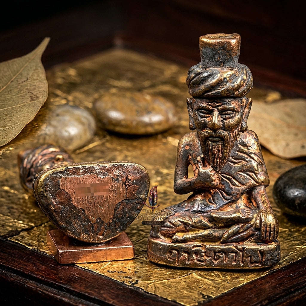 💥 THE MONUMENTAL KHAO OOR MASTERPIECE OF TA-FAI SOVEREIGN AUTHORITY & SACRED CHANUAN ALLOY METALLURGY: THE AJAHN PLIAN HATTHAYANON WAT KHAO OOR BOROMAKHRU PHRA RUE-SI TA-FAI (SACRED BRONZE-CHANUAN EDITION, BE 2561)! Thai Blessing Co By RURUECHA