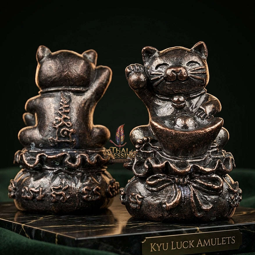 💥 THE MONUMENTAL KHON KAEN ISAN-LINEAGE MASTERPIECE OF WEALTH-BECKONING FELINE ALCHEMY & THE LEGENDARY LUOK GOROK MAEW SPIRIT: MAEW GWAK SAP RIEK LAP Thai Blessing Co By RURUECHA
