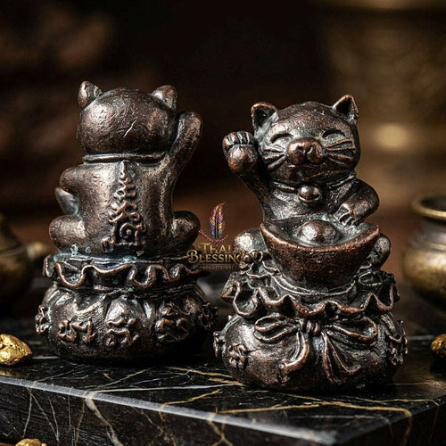💥 THE MONUMENTAL KHON KAEN ISAN-LINEAGE MASTERPIECE OF WEALTH-BECKONING FELINE ALCHEMY & THE LEGENDARY LUOK GOROK MAEW SPIRIT: MAEW GWAK SAP RIEK LAP Thai Blessing Co By RURUECHA