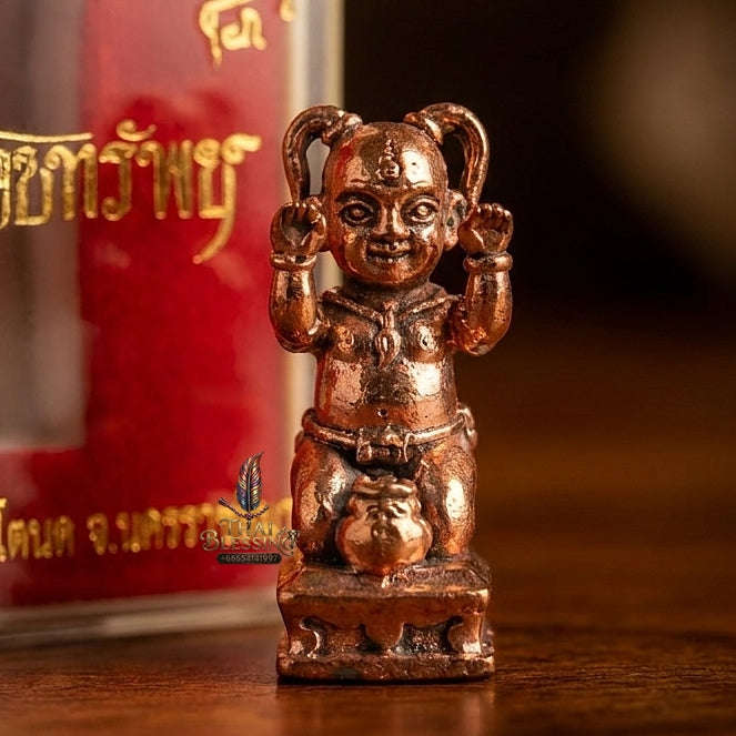 🌸 THE MONUMENTAL KORAT MASTERPIECE OF RURAL NECROMANCY, ROSE GOLD-PLATED BRONZE & WEALTH-SWEEPING SOVEREIGNTY: KUMAN KOI SAP Thai Blessing Co By RURUECHA