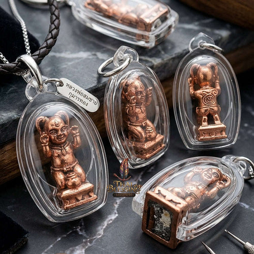 🌸 THE MONUMENTAL KORAT MASTERPIECE OF RURAL NECROMANCY, ROSE GOLD-PLATED BRONZE & WEALTH-SWEEPING SOVEREIGNTY: KUMAN KOI SAP Thai Blessing Co By RURUECHA