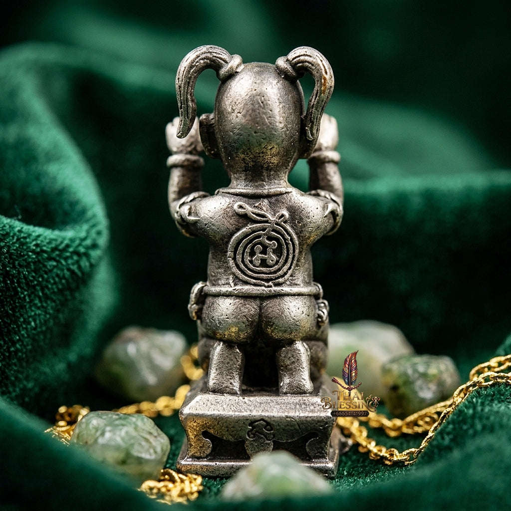 🥈 THE MONUMENTAL KORAT MASTERPIECE OF RURAL NECROMANCY, SATIN SILVER-PLATED BRONZE & WEALTH-SWEEPING SOVEREIGNTY: KUMAN KOI SAP Thai Blessing Co By RURUECHA