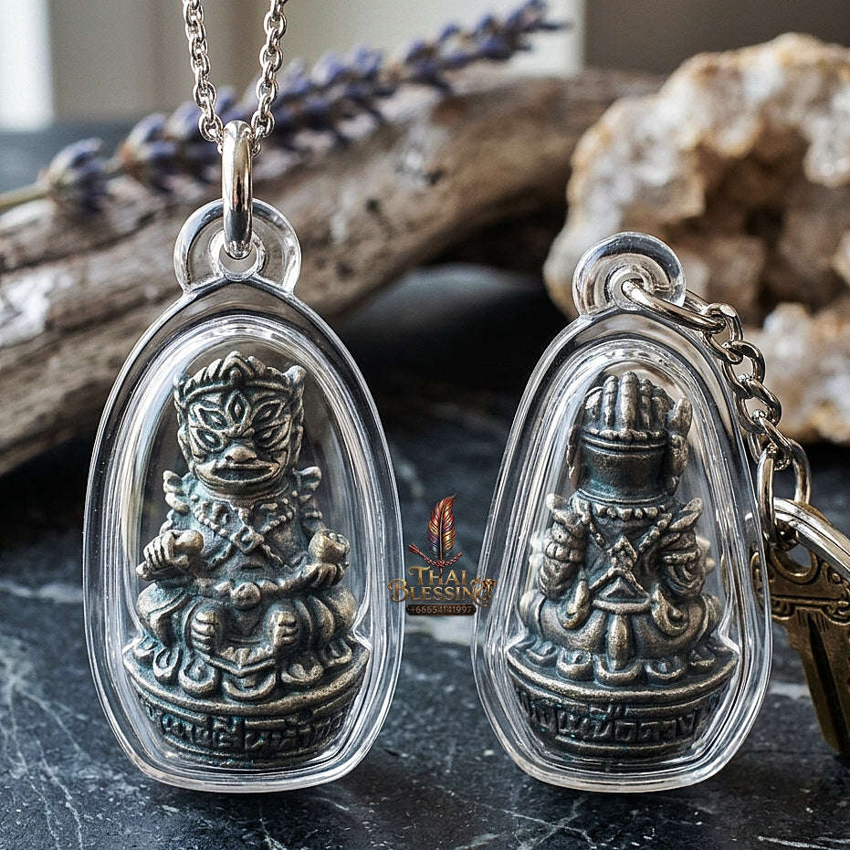 🖤 THE MONUMENTAL LAMPANG FOREST MASTERPIECE OF FIERCE FOUR-EARS FIVE-EYES MYTHOLOGY, ALCHEMICAL OXIDIZED SAMRITH BRONZE & BILLIONAIRE WEALTH-PULLING SOVEREIGNTY: SI HOO HA TA Thai Blessing Co By RURUECHA