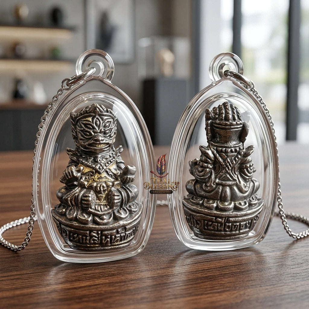 🥈 THE MONUMENTAL LAMPANG FOREST MASTERPIECE OF FIERCE FOUR-EARS FIVE-EYES MYTHOLOGY, SATIN-OXIDIZED SAMRITH BRONZE & BILLIONAIRE WEALTH-PULLING SOVEREIGNTY: SI HOO HA TA Thai Blessing Co By RURUECHA