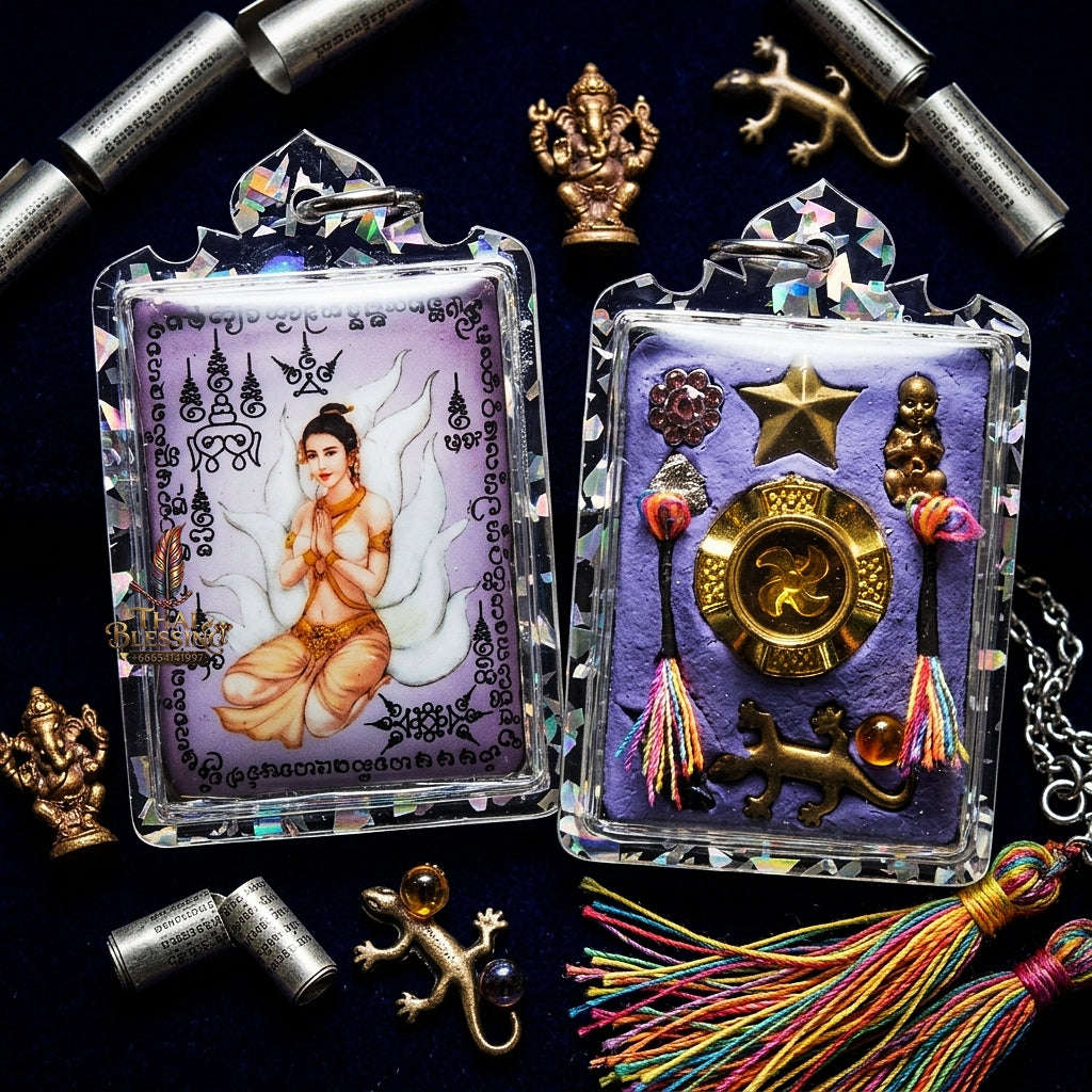 🌸 THE MONUMENTAL LANNA MASTERPIECE OF CAPTIVATING SEDUCTION, MYSTIC ALLURE & ILLUSORY CHARISMA: LOCKET NANG JING JOK Thai Blessing Co By RURUECHA