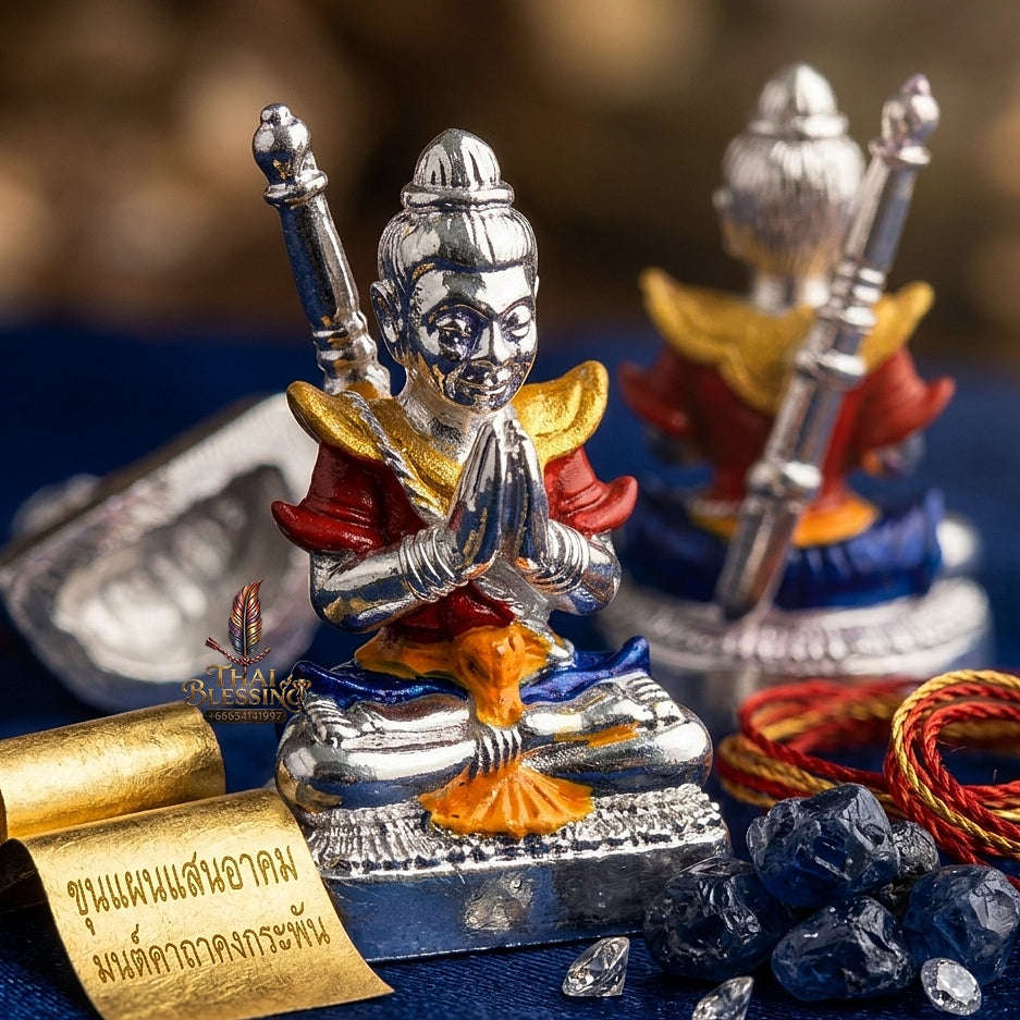 💥 THE MONUMENTAL LANNA MASTERPIECE OF ULTIMATE SPELLBINDING CHARM & RARE TABAK FLOWER ENAMEL PRECISION: THE KRUBA NUA RITH WAT SAPHAN DAM KHUNPHAEN SAEN AKHOM (MON MAHA HLONG EDITION, DOK TABAK ENAMEL, BE 2562)! Thai Blessing Co By RURUECHA
