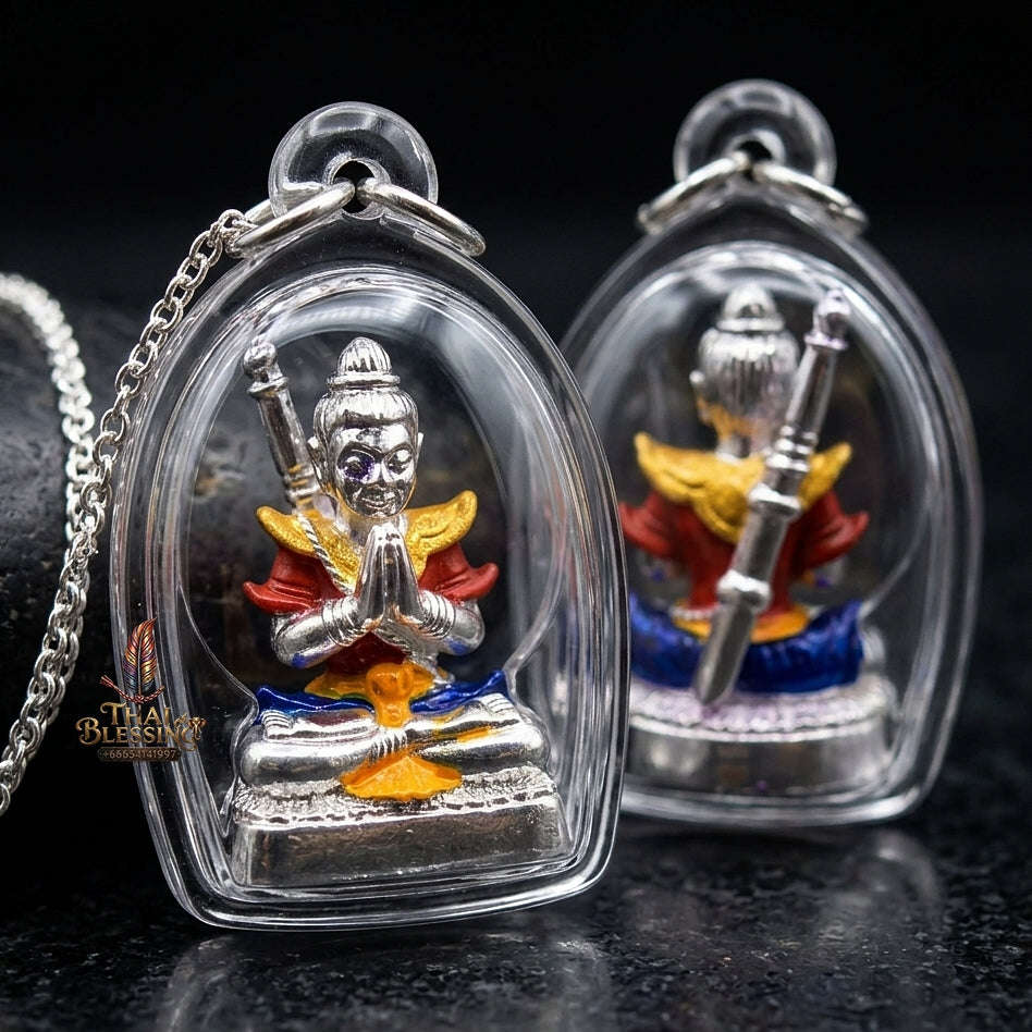 💥 THE MONUMENTAL LANNA MASTERPIECE OF ULTIMATE SPELLBINDING CHARM & RARE TABAK FLOWER ENAMEL PRECISION: THE KRUBA NUA RITH WAT SAPHAN DAM KHUNPHAEN SAEN AKHOM (MON MAHA HLONG EDITION, DOK TABAK ENAMEL, BE 2562)! Thai Blessing Co By RURUECHA