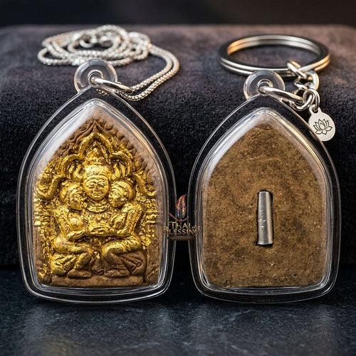💥 THE MONUMENTAL LANNAN MASTERPIECE OF SUPREME CHARISMA & RARE TIN-TALISMAN ALCHEMY: THE POKRU SINGKORN KREDRED PHAYA KHAO KHAM (ULTRA-LIMITED RITUAL HERBAL POWDER & TIKIN-TAKUD EDITION, BE 2564)! Thai Blessing Co By RURUECHA