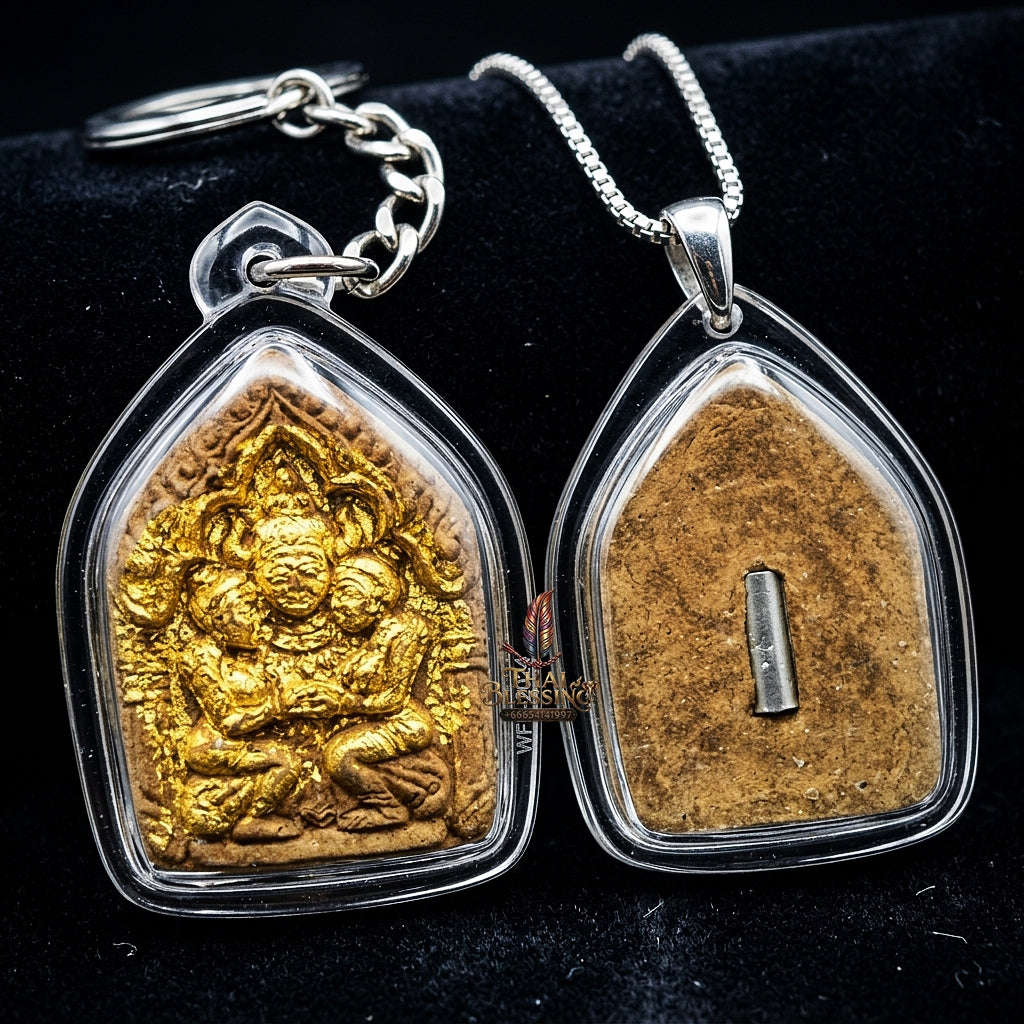 💥 THE MONUMENTAL LANNAN MASTERPIECE OF SUPREME CHARISMA & RARE TIN-TALISMAN ALCHEMY: THE POKRU SINGKORN KREDRED PHAYA KHAO KHAM (ULTRA-LIMITED RITUAL HERBAL POWDER & TIKIN-TAKUD EDITION, BE 2564)! Thai Blessing Co By RURUECHA
