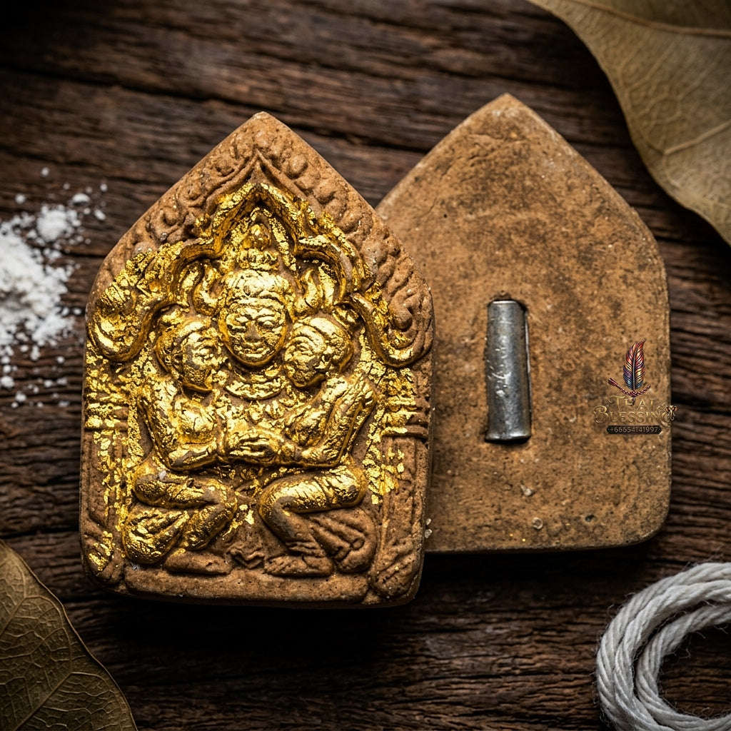 💥 THE MONUMENTAL LANNAN MASTERPIECE OF SUPREME CHARISMA & RARE TIN-TALISMAN ALCHEMY: THE POKRU SINGKORN KREDRED PHAYA KHAO KHAM (ULTRA-LIMITED RITUAL HERBAL POWDER & TIKIN-TAKUD EDITION, BE 2564)! Thai Blessing Co By RURUECHA