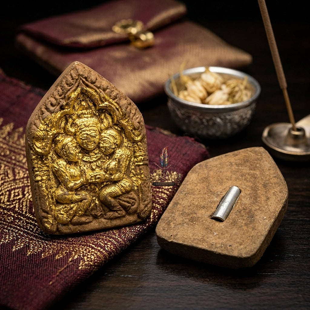 💥 THE MONUMENTAL LANNAN MASTERPIECE OF SUPREME CHARISMA & RARE TIN-TALISMAN ALCHEMY: THE POKRU SINGKORN KREDRED PHAYA KHAO KHAM (ULTRA-LIMITED RITUAL HERBAL POWDER & TIKIN-TAKUD EDITION, BE 2564)! Thai Blessing Co By RURUECHA