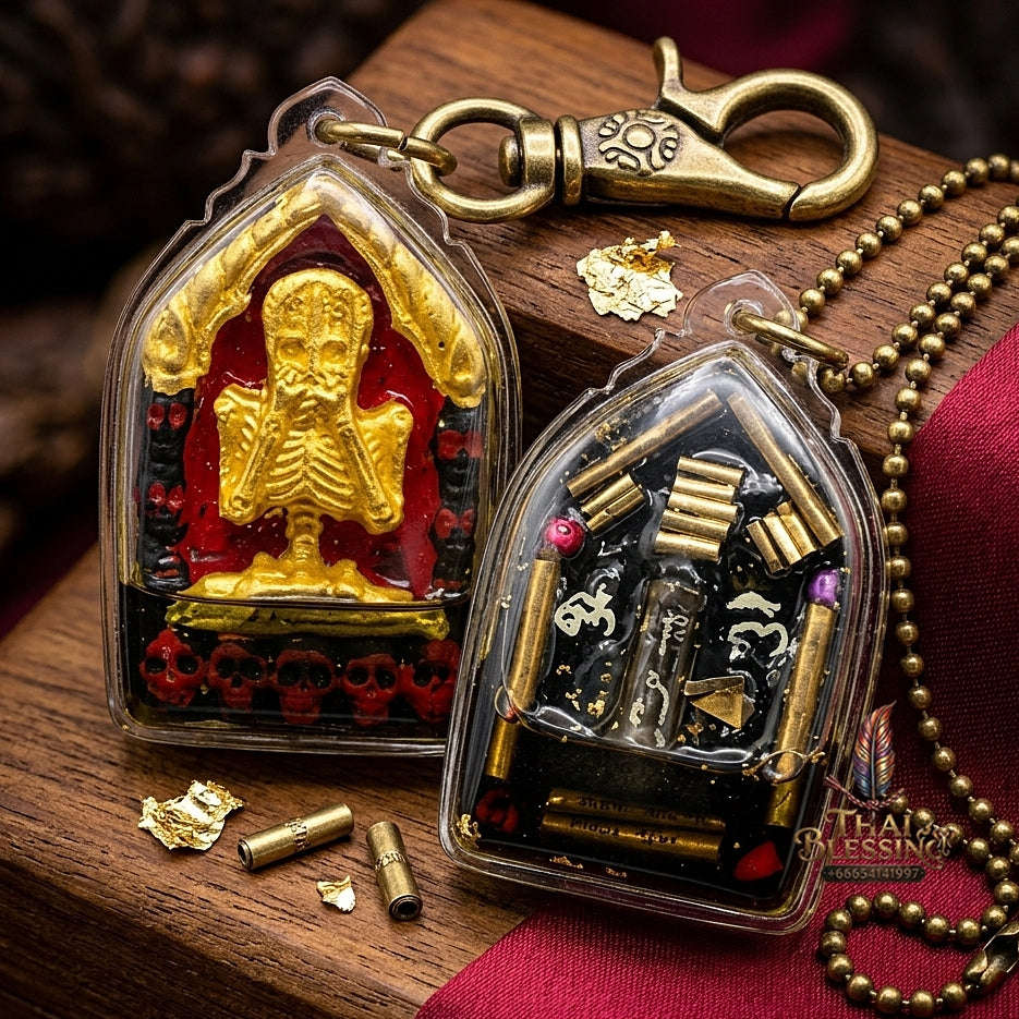 💥 THE MONUMENTAL MASTERPIECE OF NECROMANTIC DESIRE & LUCK: THE ACHAN SONG YOT PHRAI THONG KHUN PHAEN!  Sacred "Khun Phaen Phrai Thong (Golden Spirit Khun Phaen) Thai Blessing Co By RURUECHA
