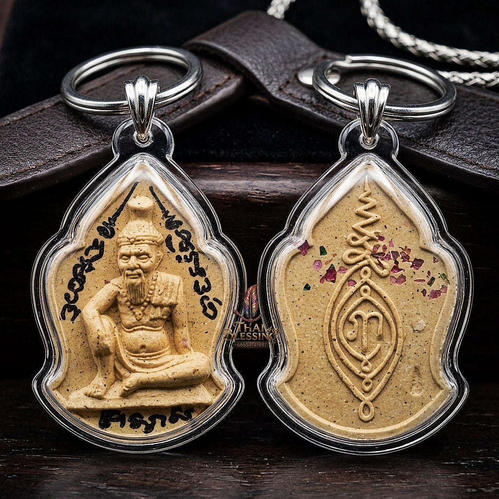💥 THE MONUMENTAL NAKHON PATHOM MASTERPIECE OF DIVINE GEM-MIND RISHI WISDOM & UNRIVALED MAHA SANEH ALCHEMY: PHRA RUE-SI MANEE CHINDA" Thai Blessing Co By RURUECHA
