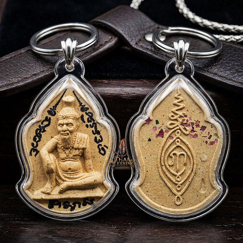 💥 THE MONUMENTAL NAKHON PATHOM MASTERPIECE OF DIVINE GEM-MIND RISHI WISDOM & UNRIVALED MAHA SANEH ALCHEMY: PHRA RUE-SI MANEE CHINDA" Thai Blessing Co By RURUECHA