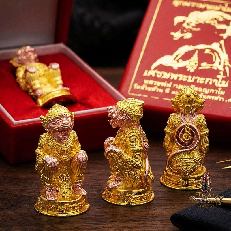 🐵 THE MONUMENTAL NAKHON SAWAN MASTERPIECE OF LEGENDARY HANUMAN VALOR, ALCHEMICAL 3K-PLATED SAMRITH BRONZE & INVINCIBLE WEALTH-PULLING SOVEREIGNTY KHAMHENG HANUMAN Thai Blessing Co By RURUECHA