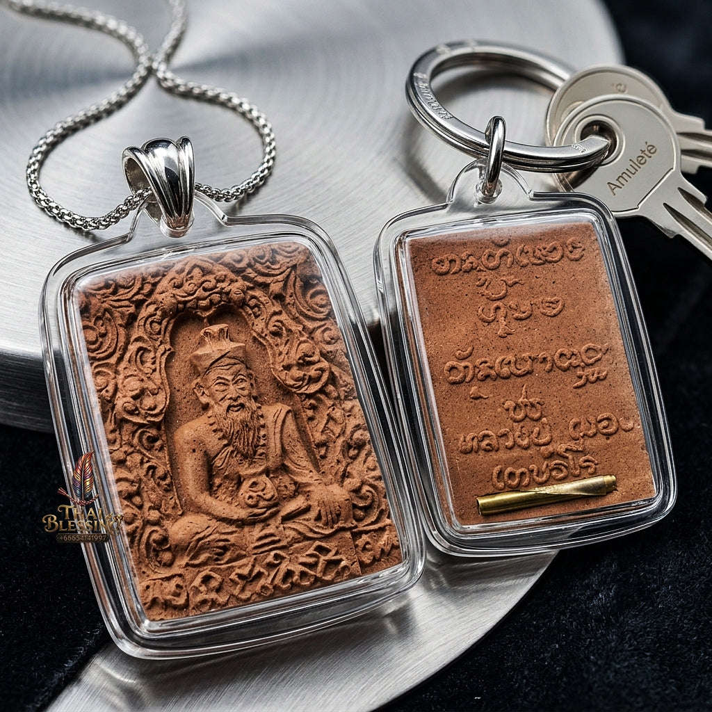 💥 THE MONUMENTAL NORTHEASTERN UBON RATCHATHANI FOREST-LINEAGE MASTERPIECE OF RISHI ASCETIC WISDOM & SPIRITUAL SHIELDING: PHRA RUE-SI POK PHAPHA / PORTABLE RISHI" Thai Blessing Co By RURUECHA