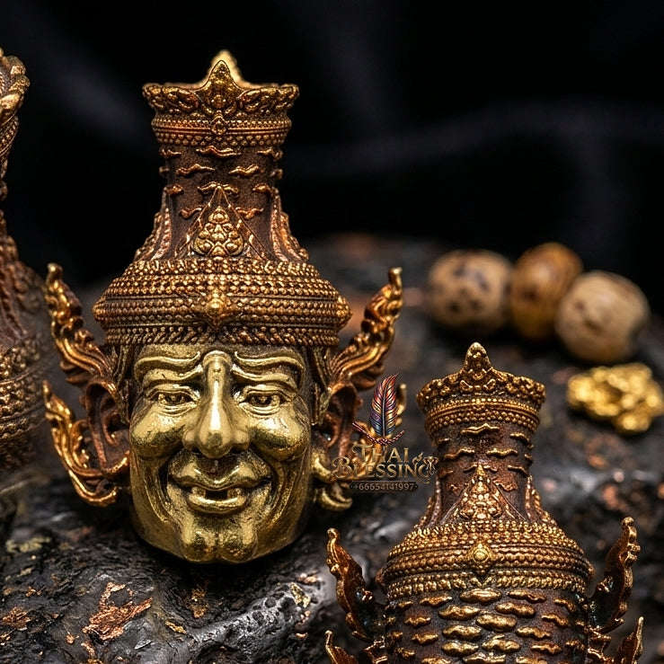 💥 THE MONUMENTAL PRACHIN BURI FOREST-LINEAGE MASTERPIECE OF ANCIENT ALCHEMICAL METAL & ASTROLOGICAL WEALTH: PHRA RUE-SI NAROT - OPENING THE FORTUNE OF WEALTH EDITION" Thai Blessing Co By RURUECHA