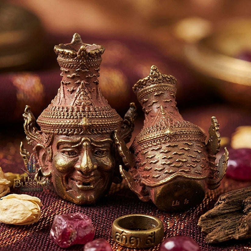 💥 THE MONUMENTAL PRACHIN BURI FOREST-LINEAGE MASTERPIECE OF ANCIENT COPPER PATINA & ASTROLOGICAL WEALTH: PHRA RUE-SI NAROT - OPENING THE FORTUNE OF WEALTH EDITION Thai Blessing Co By RURUECHA