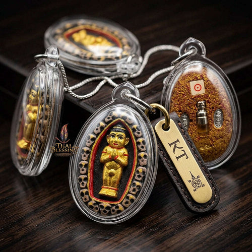 🌿 THE MONUMENTAL ROI ET MASTERPIECE OF NORTHEASTERN FOREST NECROMANCY, HERBAL OIL AMULET CASE & SUPREME WEALTH SOVEREIGNTY: KUMAN THONG BANDAN LAP Thai Blessing Co By RURUECHA