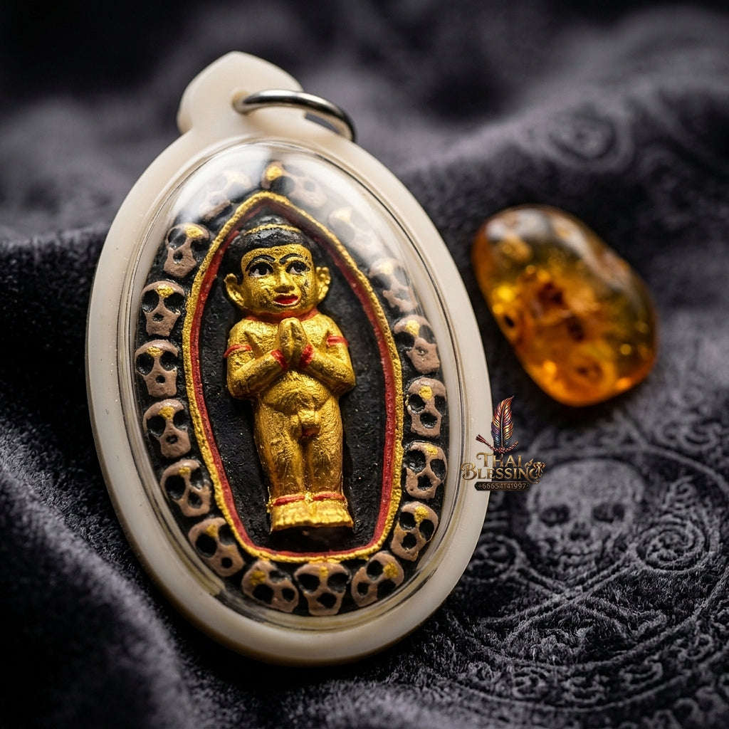 🌿 THE MONUMENTAL ROI ET MASTERPIECE OF NORTHEASTERN FOREST NECROMANCY, HERBAL OIL AMULET CASE & SUPREME WEALTH SOVEREIGNTY: KUMAN THONG BANDAN LAP Thai Blessing Co By RURUECHA