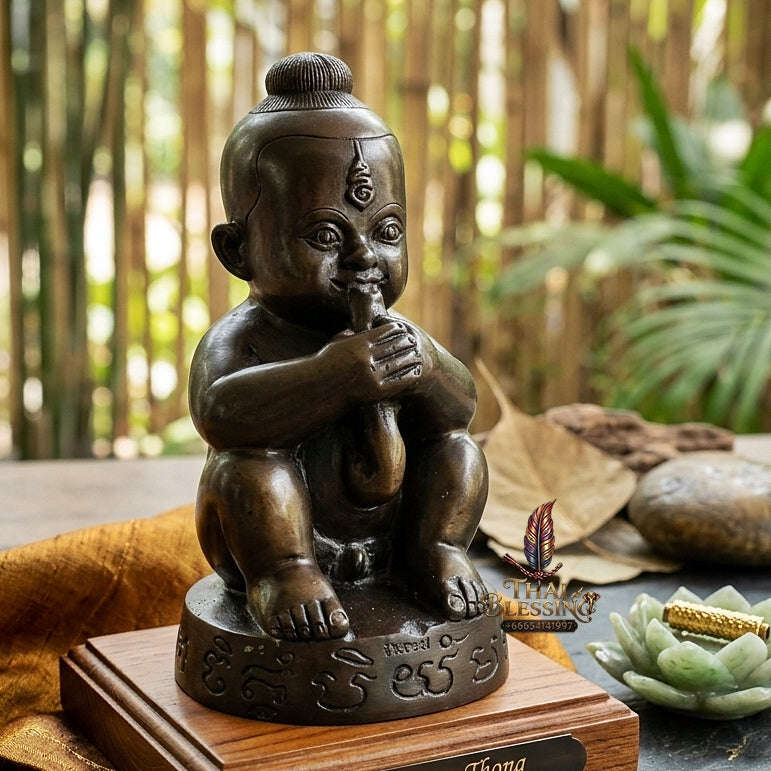 👶 THE MONUMENTAL SINGBURI MASTERPIECE OF RURAL NECROMANCY, ALCHEMICAL BRONZE & UMBILICAL-SUCKING WEALTH SOVEREIGNTY: KUMAN DUT ROK Thai Blessing Co By RURUECHA