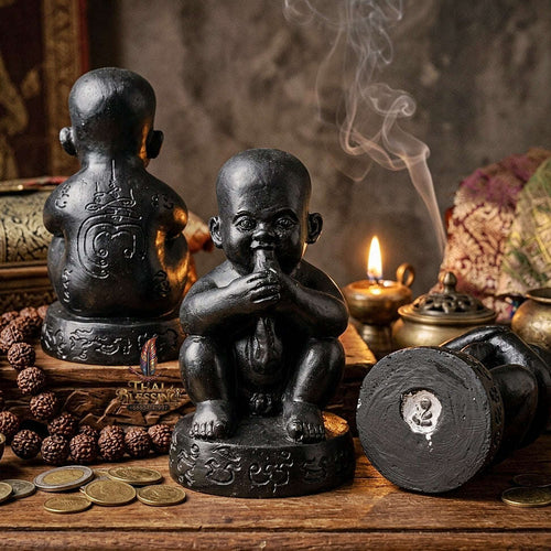 👶 THE MONUMENTAL SINGBURI MASTERPIECE OF RURAL NECROMANCY, SACRED PLASTER & UMBILICAL-SUCKING WEALTH SOVEREIGNTY:KUMAN DUT ROK Thai Blessing Co By RURUECHA