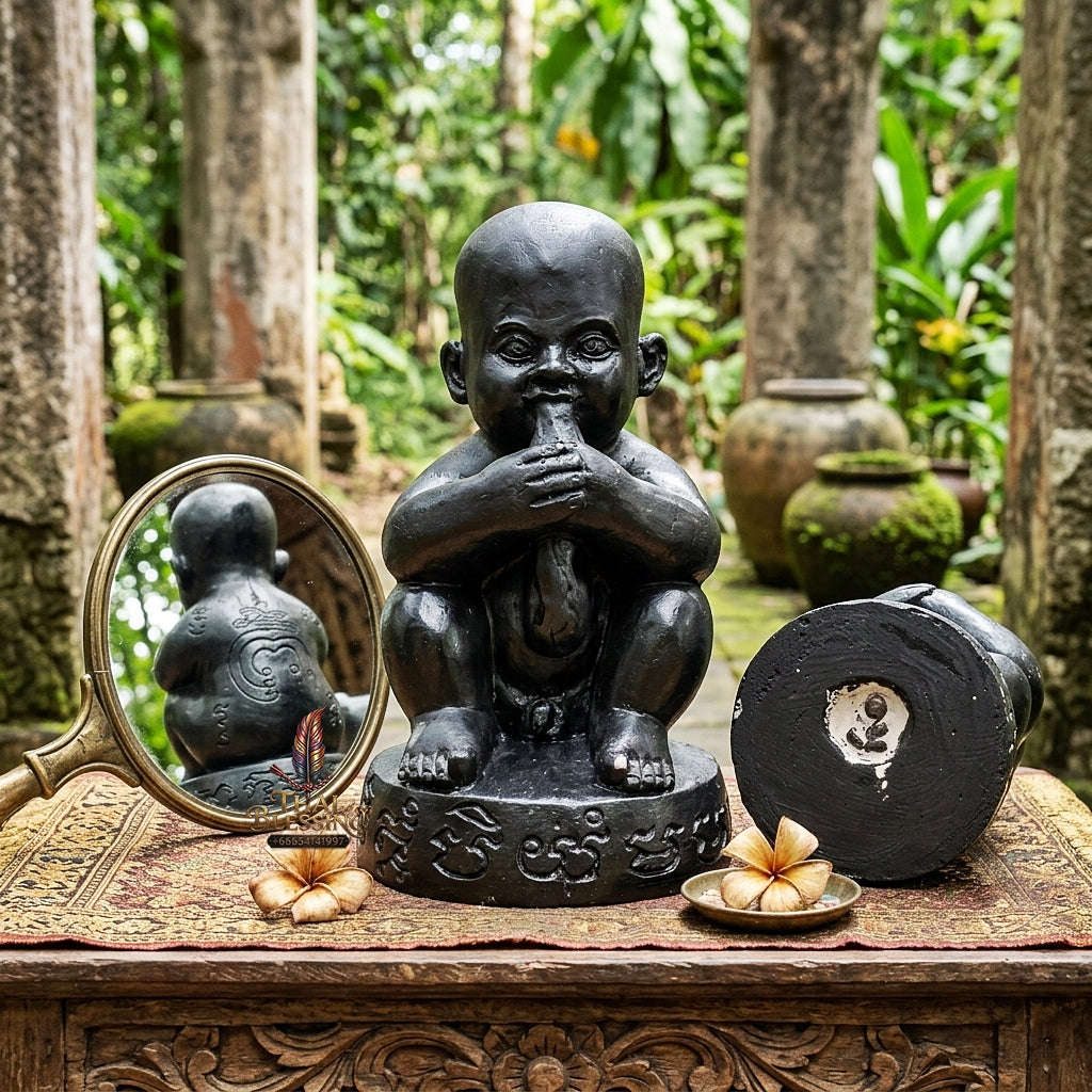 👶 THE MONUMENTAL SINGBURI MASTERPIECE OF RURAL NECROMANCY, SACRED PLASTER & UMBILICAL-SUCKING WEALTH SOVEREIGNTY:KUMAN DUT ROK Thai Blessing Co By RURUECHA
