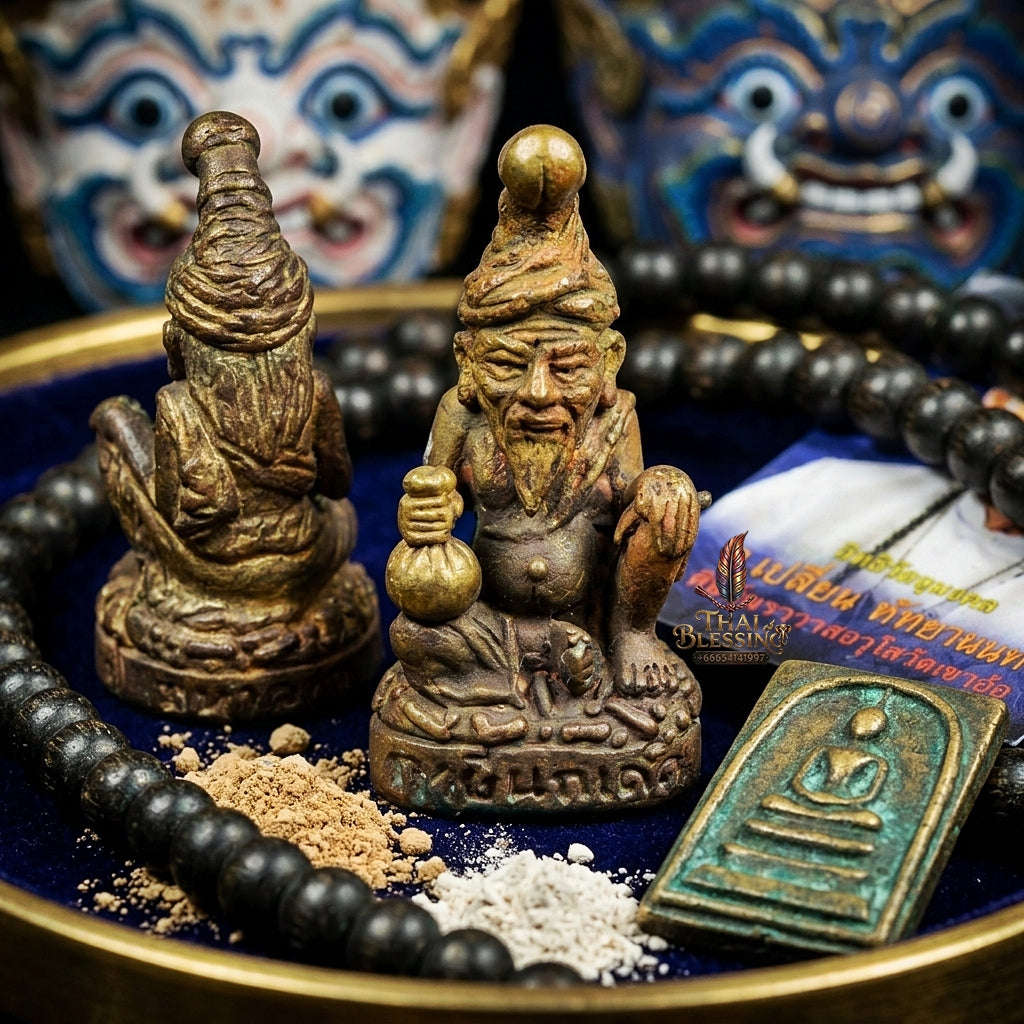 ⚡ THE MONUMENTAL SOUTHERN KHAOW AOR LAYMASTER LEGEND OF EXTREME MAHA SANEH, HEDONIC PLEASURE & POWERFUL ESOTERIC METALLURGY: RUE SI NOK KET Thai Blessing Co By RURUECHA