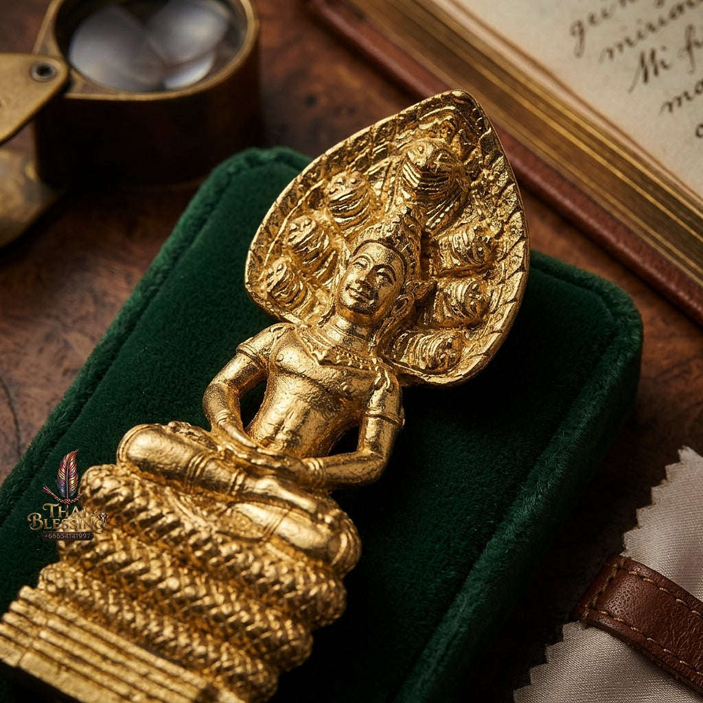 💥 THE MONUMENTAL SOUTHERN SAKEE-LINEAGE MASTERPIECE OF NAKHON SI THAMMARAT CHATUKHAM ASTROLOGICAL FORTUNE: "PHRA NAK PROK ONGK PHOR CHATUKHAM RAMATHEP Thai Blessing Co By RURUECHA