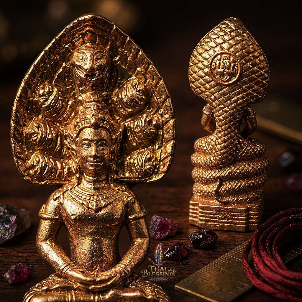 💥 THE MONUMENTAL SOUTHERN SAKEE-LINEAGE MASTERPIECE OF NAKHON SI THAMMARAT CHATUKHAM ASTROLOGICAL FORTUNE: PHRA NAK PROK ONGK PHOR CHATUKHAM RAMATHEP Thai Blessing Co By RURUECHA