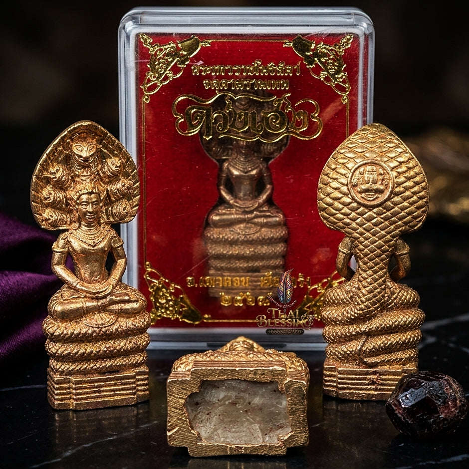 💥 THE MONUMENTAL SOUTHERN SAKEE-LINEAGE MASTERPIECE OF NAKHON SI THAMMARAT CHATUKHAM ASTROLOGICAL FORTUNE: PHRA NAK PROK ONGK PHOR CHATUKHAM RAMATHEP Thai Blessing Co By RURUECHA