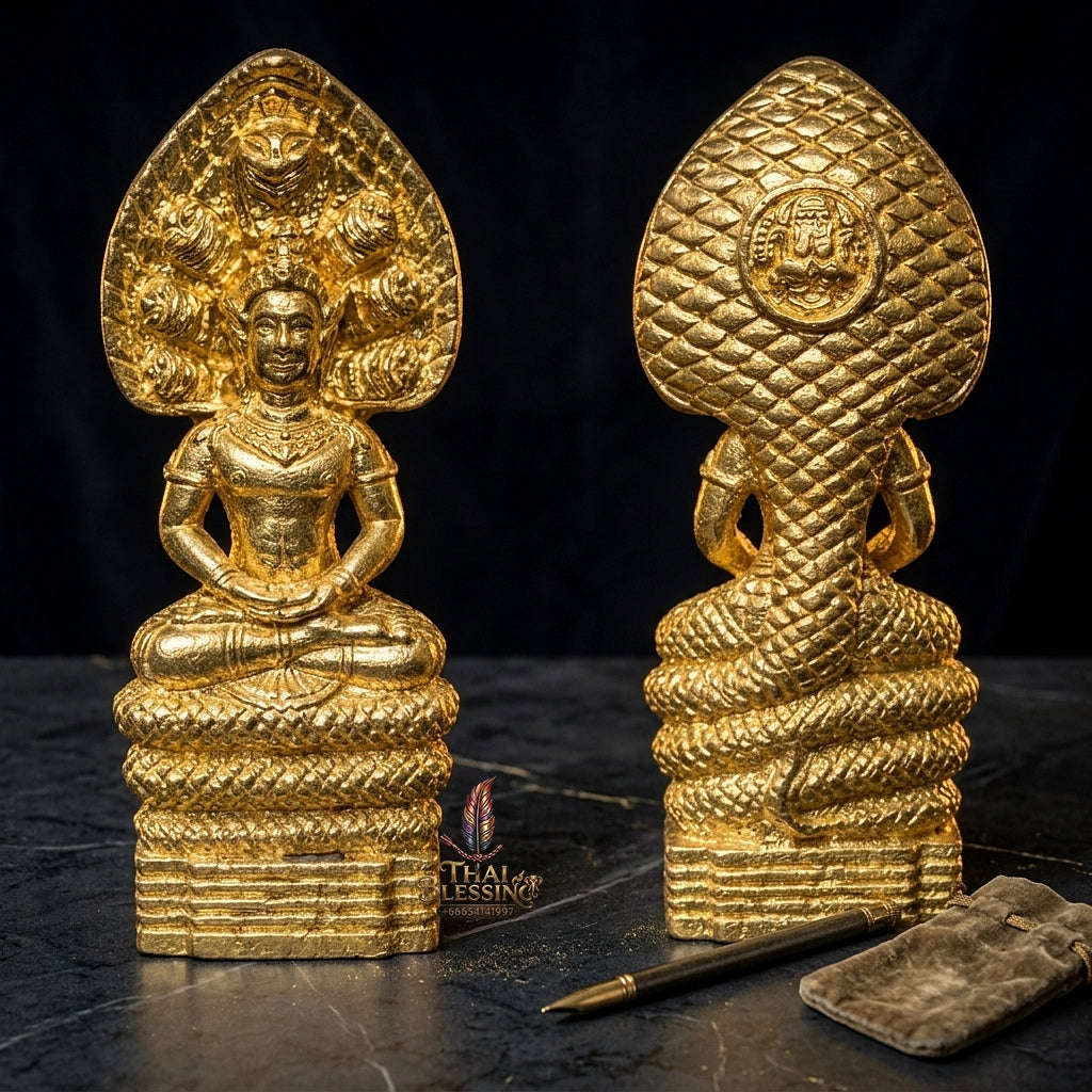 💥 THE MONUMENTAL SOUTHERN SAKEE-LINEAGE MASTERPIECE OF NAKHON SI THAMMARAT CHATUKHAM ASTROLOGICAL FORTUNE: "PHRA NAK PROK ONGK PHOR CHATUKHAM RAMATHEP Thai Blessing Co By RURUECHA