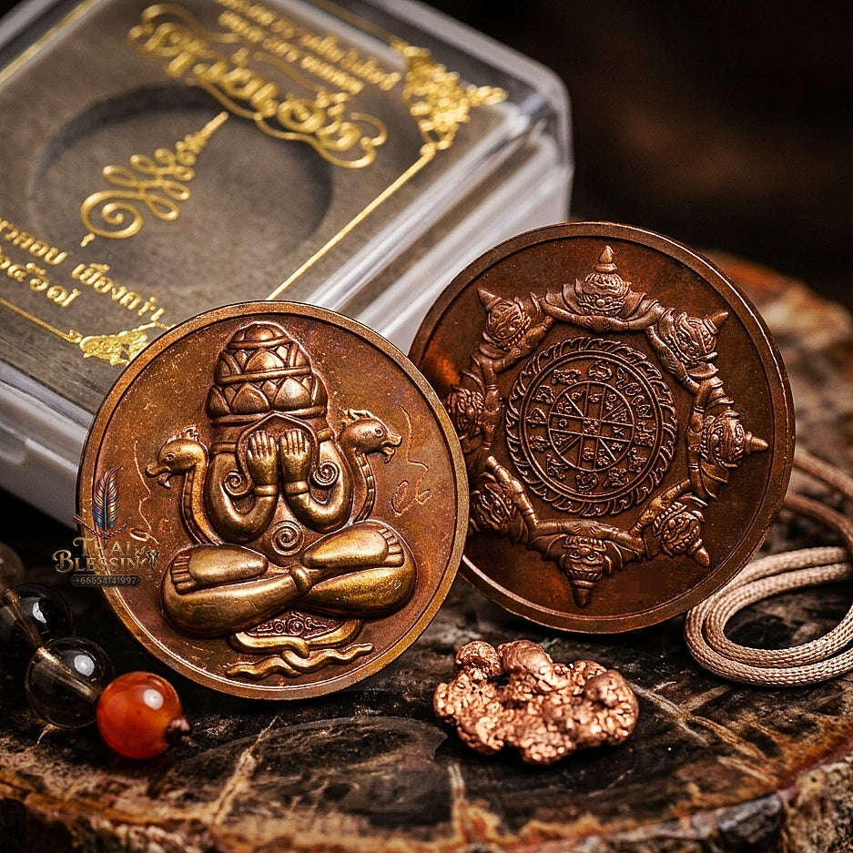 🥉 THE MONUMENTAL SOUTHERN THAILAND MASTERPIECE OF NAKHON SI THAMMARAT PILLAR ESOTERIC SORCERY, ALCHEMICAL CHONAWAT SAMRITH BRONZE & MIRACULOUS FORTUNE-LIFTING SOVEREIGNTY:  PHRA PIDTA PHANG PHAKAN Thai Blessing Co By RURUECHA