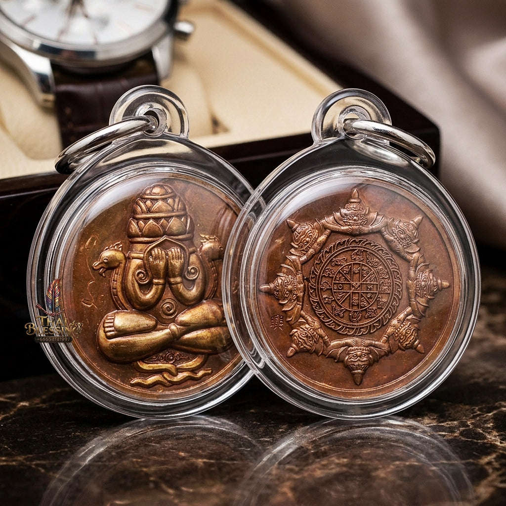 🥉 THE MONUMENTAL SOUTHERN THAILAND MASTERPIECE OF NAKHON SI THAMMARAT PILLAR ESOTERIC SORCERY, ALCHEMICAL CHONAWAT SAMRITH BRONZE & MIRACULOUS FORTUNE-LIFTING SOVEREIGNTY:  PHRA PIDTA PHANG PHAKAN Thai Blessing Co By RURUECHA