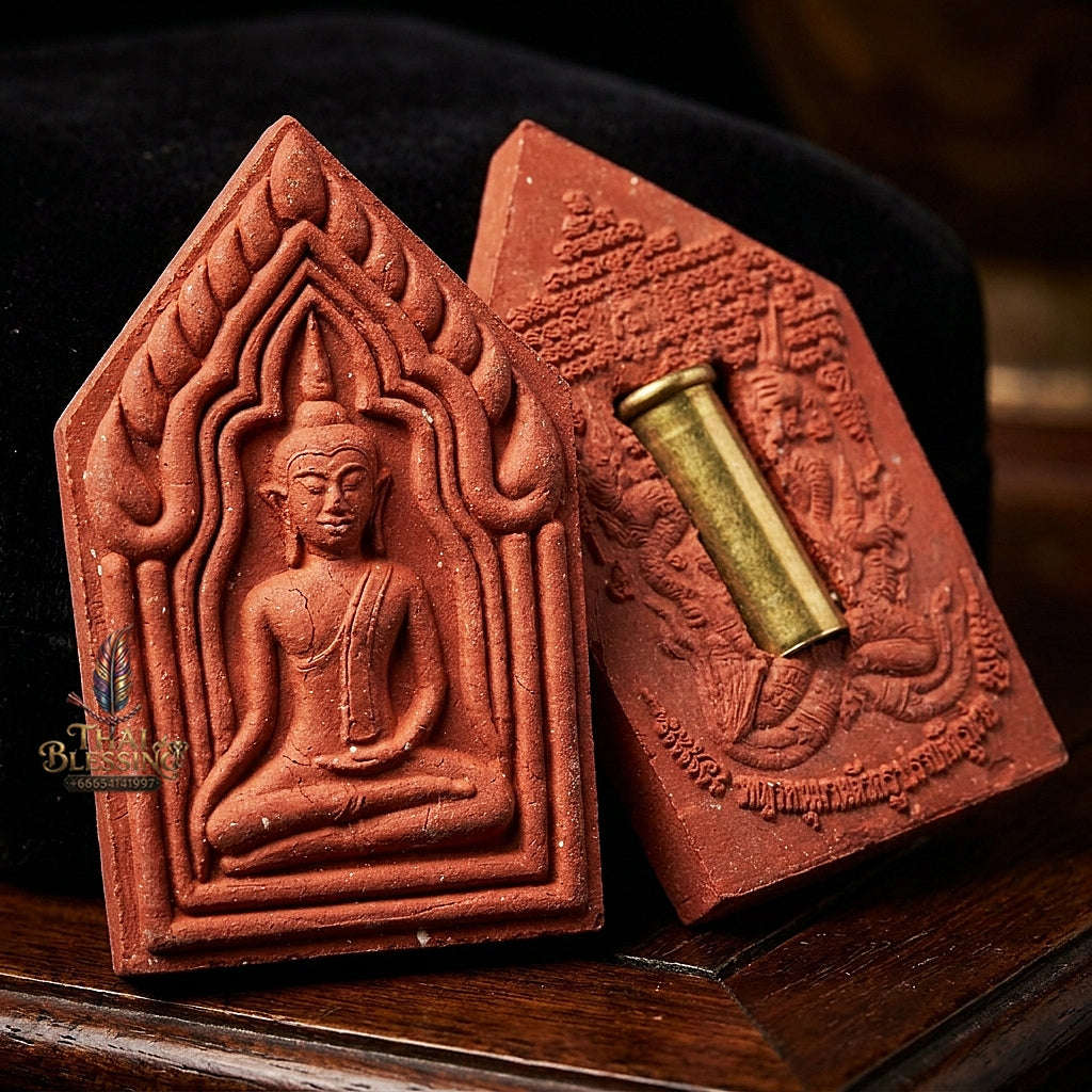 💥 THE MONUMENTAL SUPHAN BURI MASTERPIECE OF FOUR-LINEAGE ESOTERIC MASTERY & BULLET-CASING ALCHEMY: PHRA KHUN PHAEN KHAEN ONN" Thai Blessing Co By RURUECHA