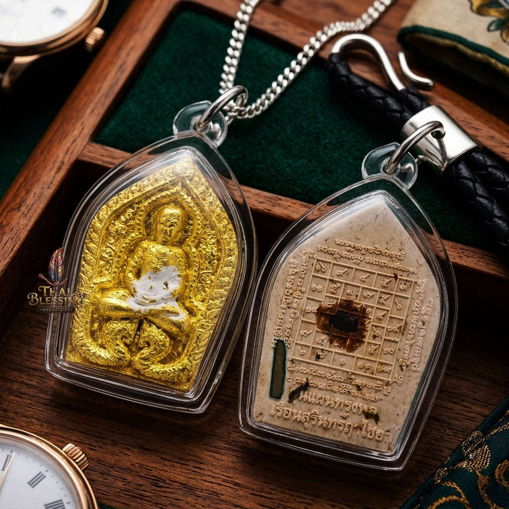 💥 THE MONUMENTAL SURINTRARUECHAI MASTERPIECE OF LEGENDARY NAGA ARCHITECTURE & HISTORICAL POWDERS: THE RUEAN SURINTRARUECHAI KHUN PHAEN SONG PHON (BUCHA KRU EDITION, BE 2558)! Thai Blessing Co By RURUECHA