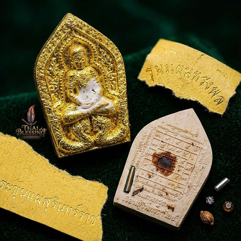 💥 THE MONUMENTAL SURINTRARUECHAI MASTERPIECE OF LEGENDARY NAGA ARCHITECTURE & HISTORICAL POWDERS: THE RUEAN SURINTRARUECHAI KHUN PHAEN SONG PHON (BUCHA KRU EDITION, BE 2558)! Thai Blessing Co By RURUECHA