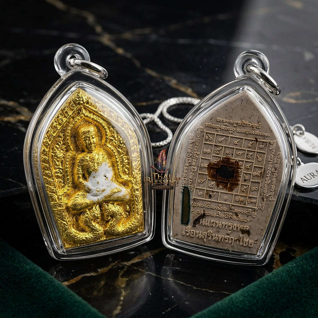 💥 THE MONUMENTAL SURINTRARUECHAI MASTERPIECE OF LEGENDARY NAGA ARCHITECTURE & HISTORICAL POWDERS: THE RUEAN SURINTRARUECHAI KHUN PHAEN SONG PHON (BUCHA KRU EDITION, BE 2558)! Thai Blessing Co By RURUECHA