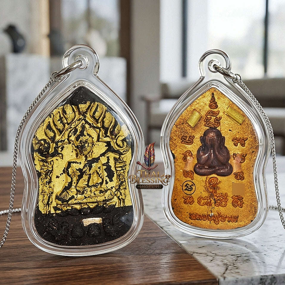 💥 THE MONUMENTAL SUTTHINANT FOREST-LINEAGE MASTERPIECE OF RARE ALCHEMICAL BLACK HERBS & SACRED IVORY POWDER: "PHRA KHUN PHAEN" Thai Blessing Co By RURUECHA