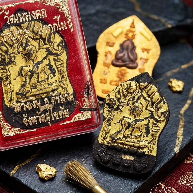 💥 THE MONUMENTAL SUTTHINANT FOREST-LINEAGE MASTERPIECE OF RARE ALCHEMICAL BLACK HERBS & SACRED IVORY POWDER: "PHRA KHUN PHAEN" Thai Blessing Co By RURUECHA