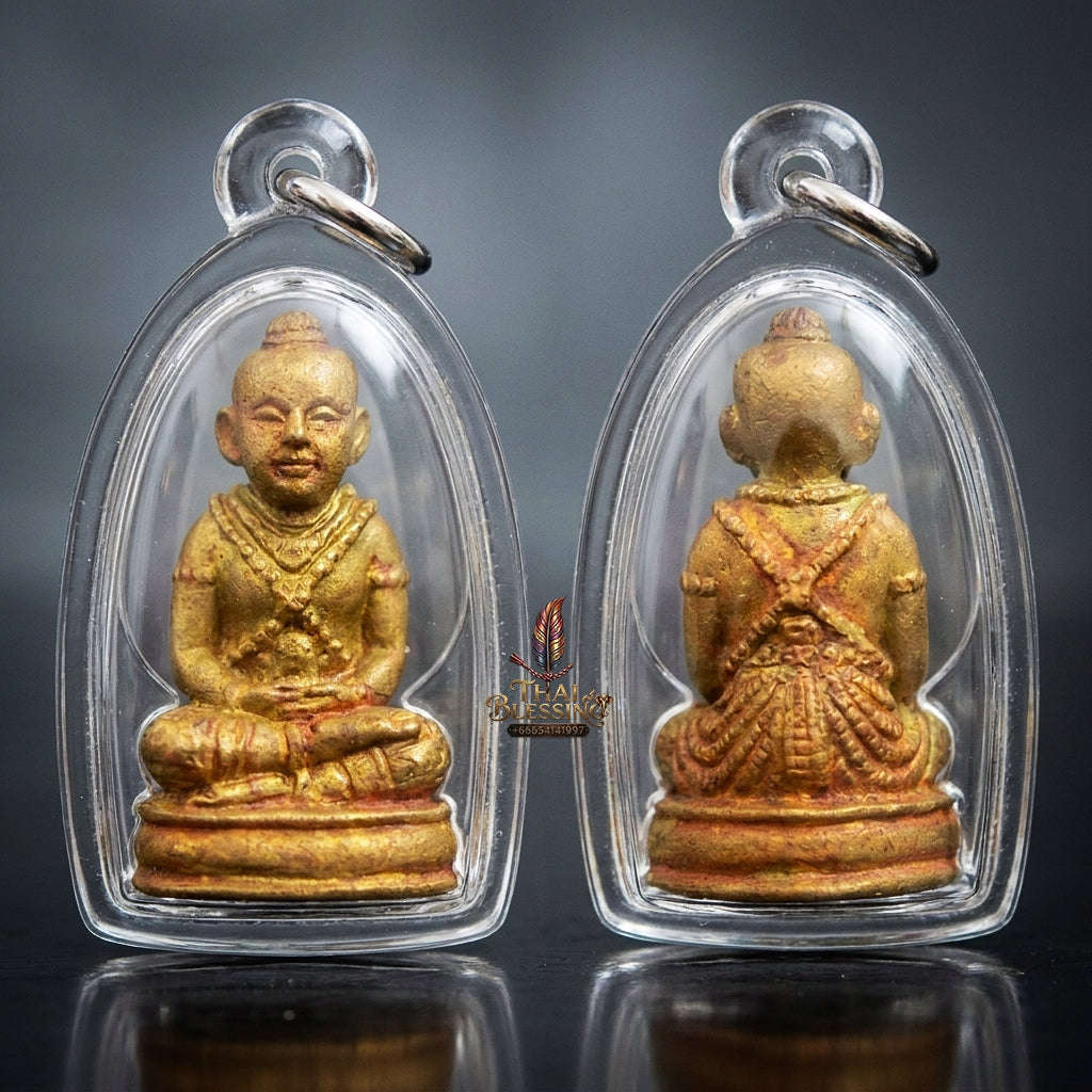 🪙 THE MONUMENTAL UBON RATCHATHANI MASTERPIECE OF NORTHEASTERN FORESTRY NECROMANCY, THONG THIP BRASS MATRIX & POCKET-SIZE CHILD SPIRIT SOVEREIGNTY: KUMAN THONG Thai Blessing Co By RURUECHA