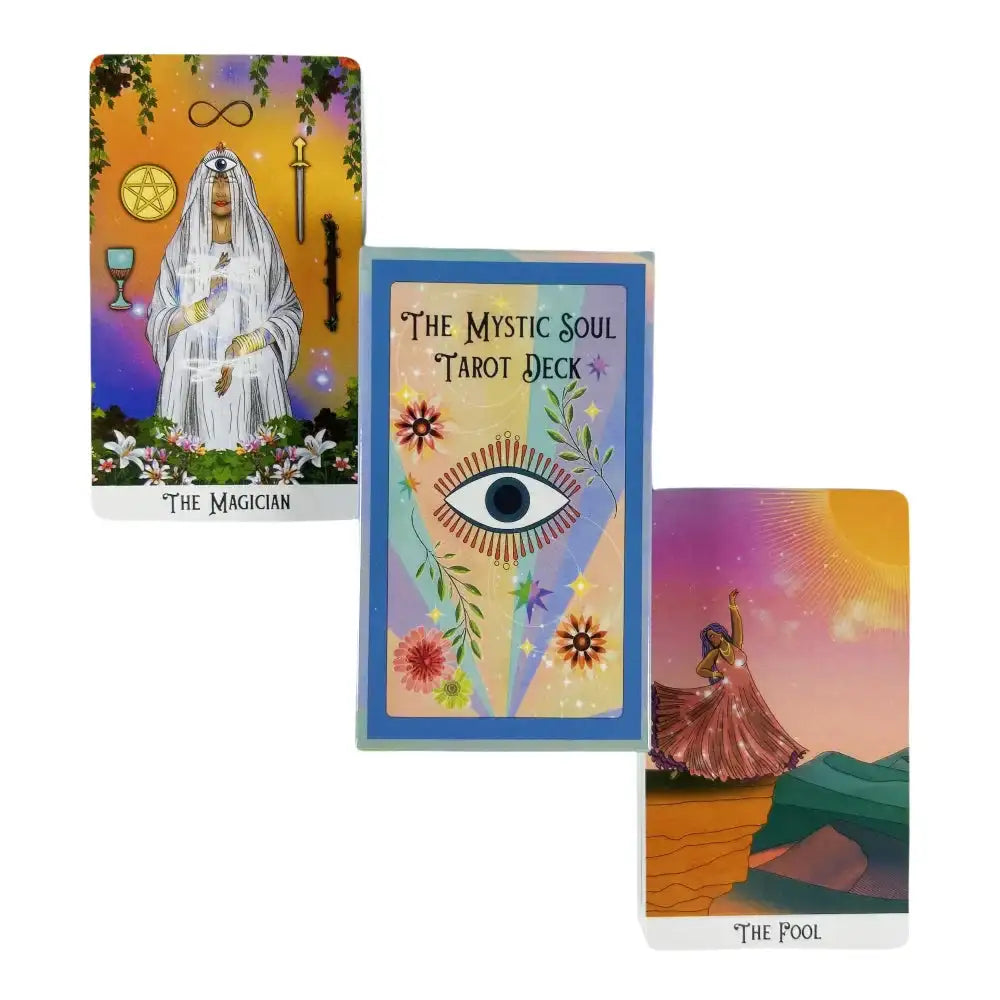 The Mystic Soul Tarot Deck – 78-Card English Edition | Vibrant Oracle Divination Board Game for Party and Spiritual Insight